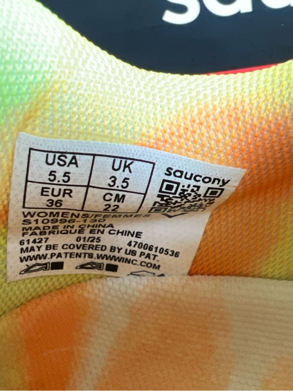 Saucony Women's White & Neon Yellow Incredirun Athletic Running Shoes - Picture 6 of 10